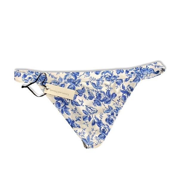 Lovers + Friends TAKE ME AWAY BOTTOM Blue Floral print Bikini separate Revolve M - Picture 5 of 9
